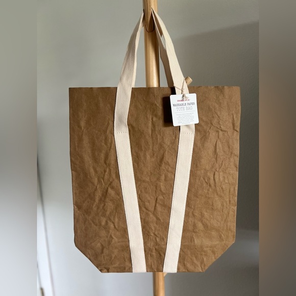 Trader Joes Handbags - Trader Joes WASHABLE PAPER TOTE BAG